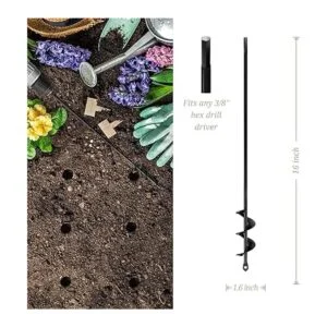 Broca para siembra Juego de brocas de jardín con espiral_3