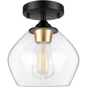 Moderna lámpara de techo con pantalla de cristal_1