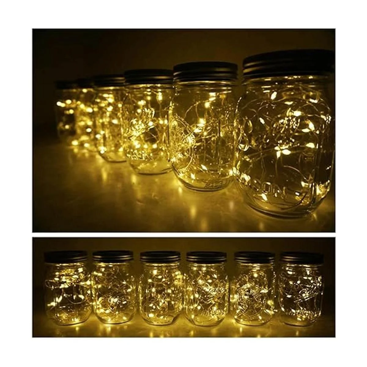 Decorman Luces solares para tarros paquete de 10_4