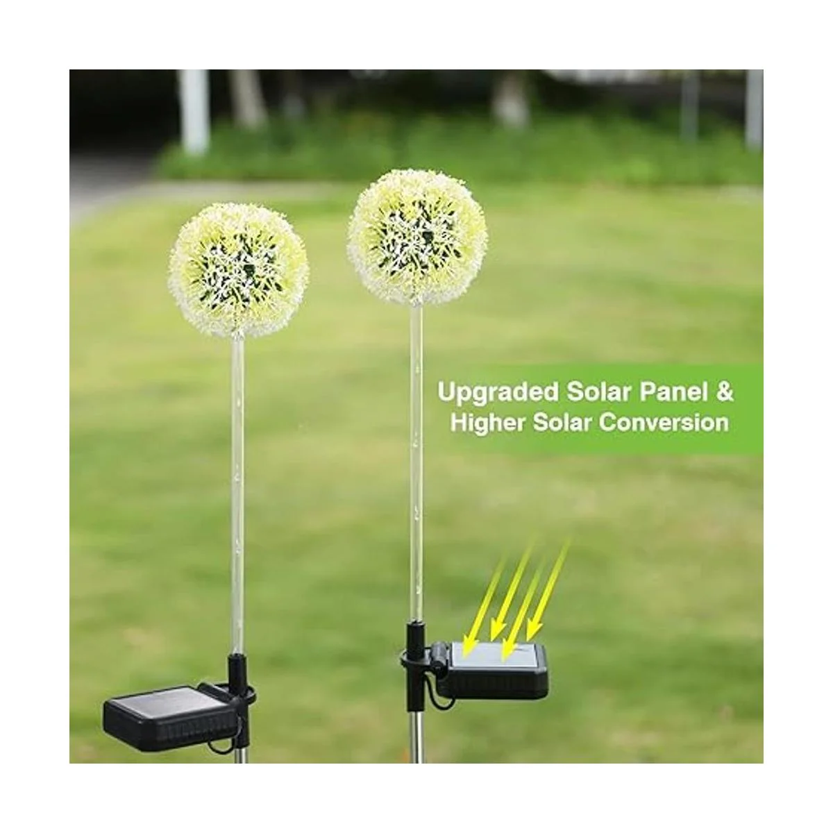 Bonlion Luces solares de jardín para exteriores paquete_2