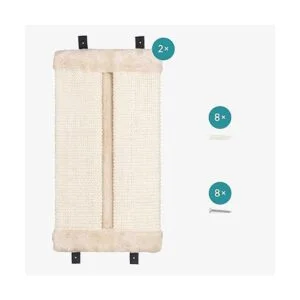 Navaris Rascador de pared de esquina para gatos juego de_4