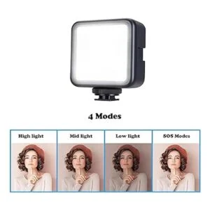 Suptig Mini luz LED de video 2500 mAh 64 regulable de_3