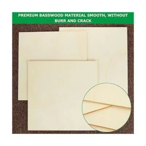 20 hojas de tilo de 12 x 12 pulgadas piezas de madera_3