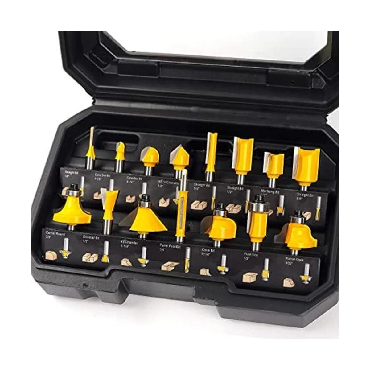 MNA Juego de brocas para router de 15 piezas de 14_1