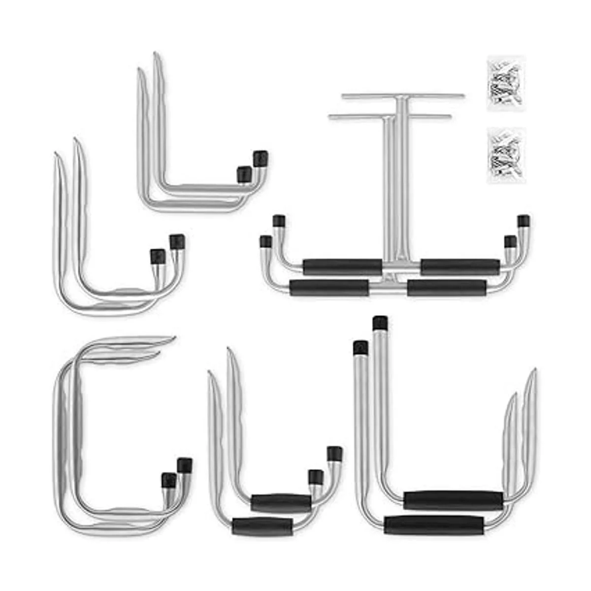 Navaris Ganchos de techo de garaje juego de 12 Perchas_5