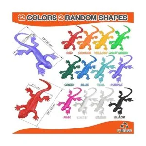 UpBrands Juego de 72 juguetes de lagartos súper elásticos_2