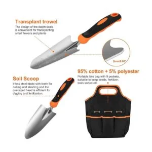 CHRYZTAL Juego de herramientas de jardín juego de_4