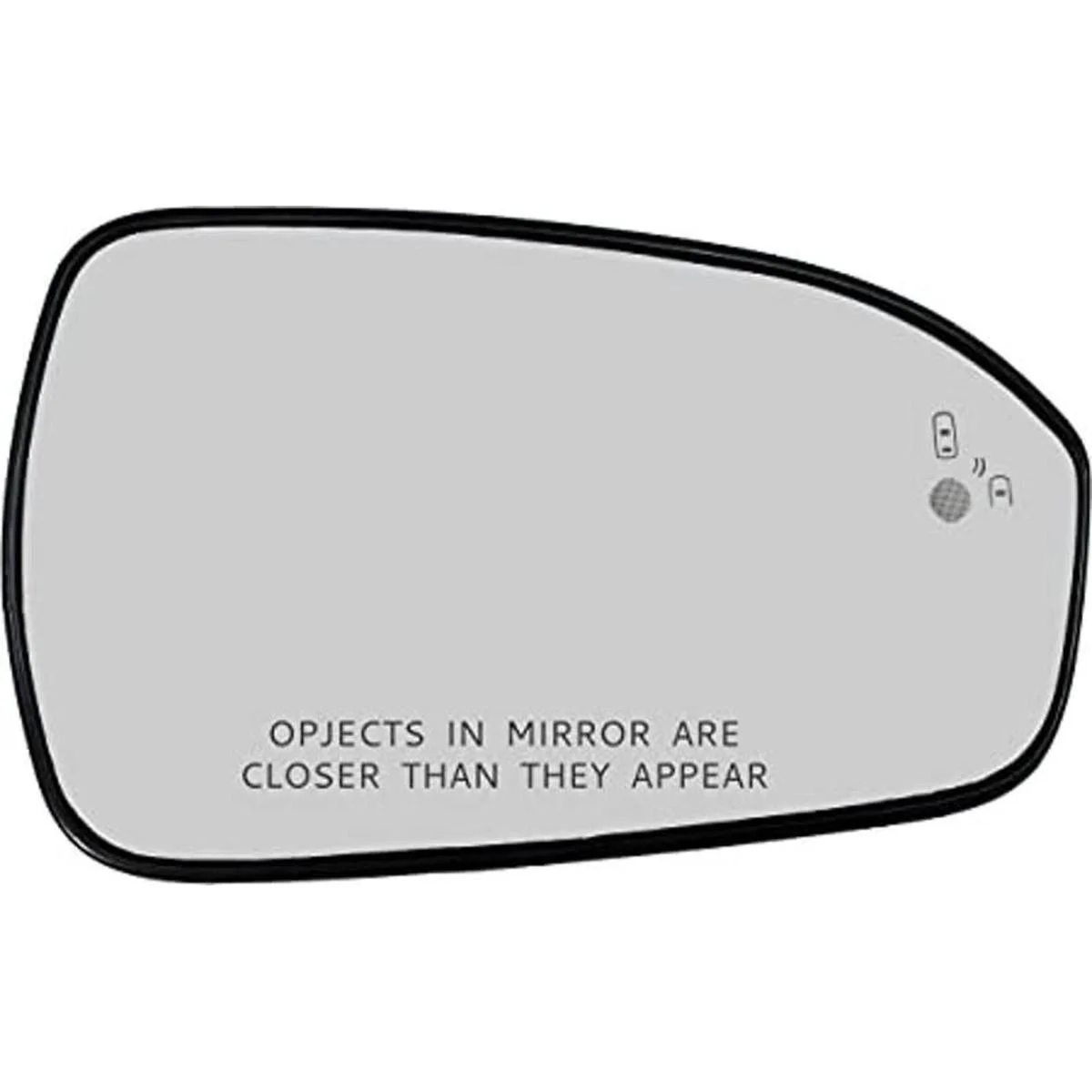 Espejo de repuesto para el lado del pasajero con placa_1