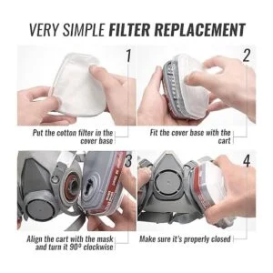 Máscara respiradora para pintura en aerosol carpintería_7