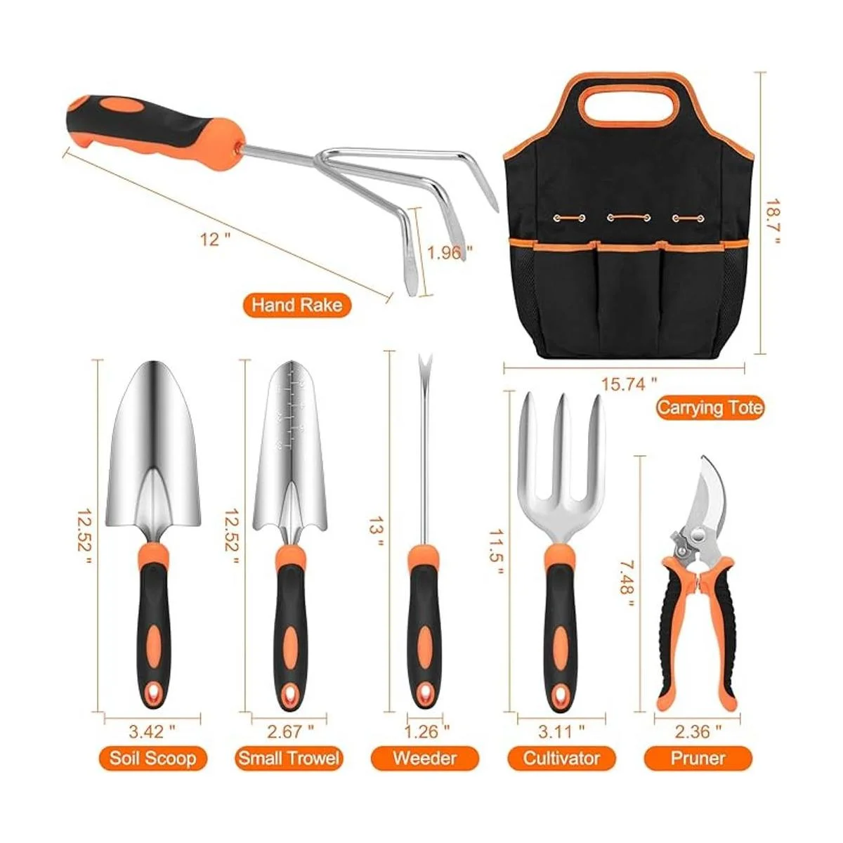 CHRYZTAL Juego de herramientas de jardín juego de_2