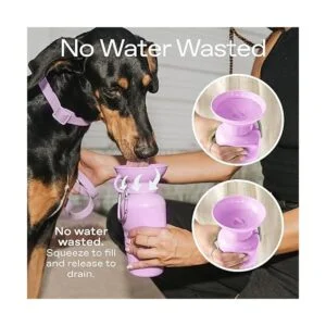Springer Botella de agua de viaje para perros como se ve_4