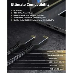 6.6 pies Cable USB 4 compatible con Thunderbolt cable_2