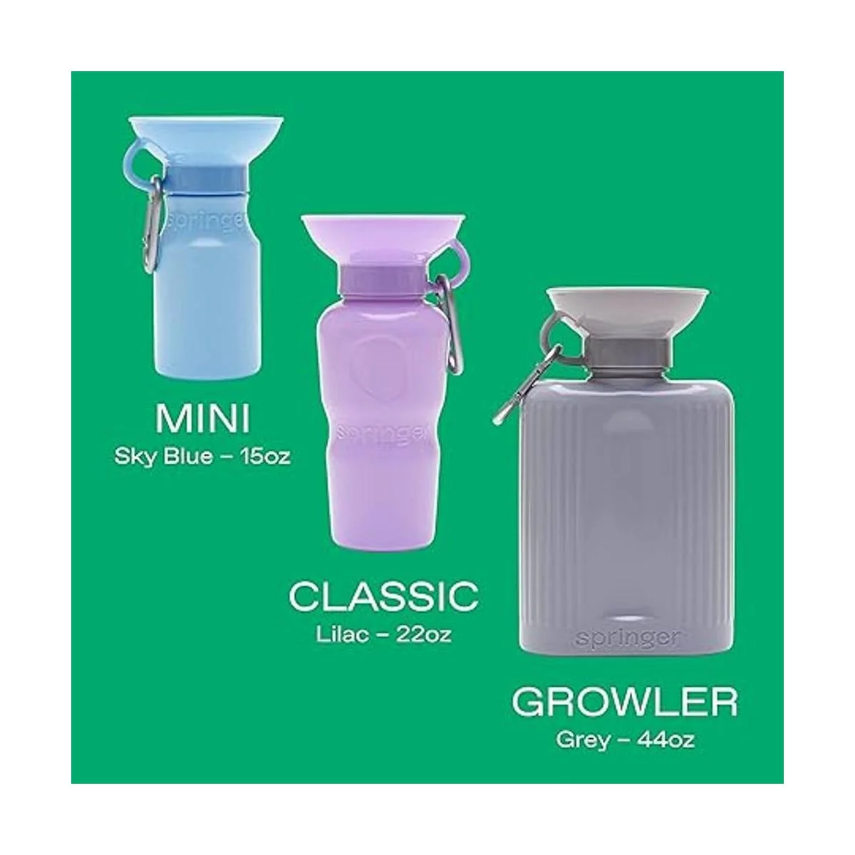 Springer Botella de agua de viaje para perros como se ve_6