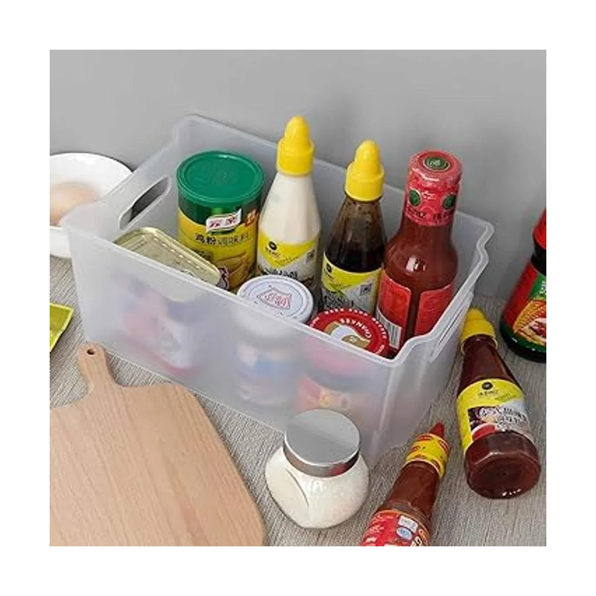 Tyminin Cesta de almacenamiento apilable de plástico para_4