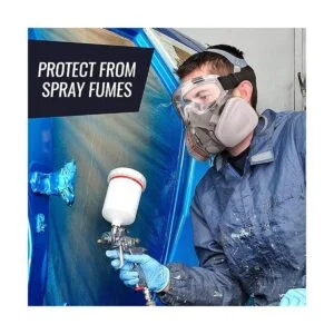 Máscara respiradora para pintura en aerosol carpintería_6