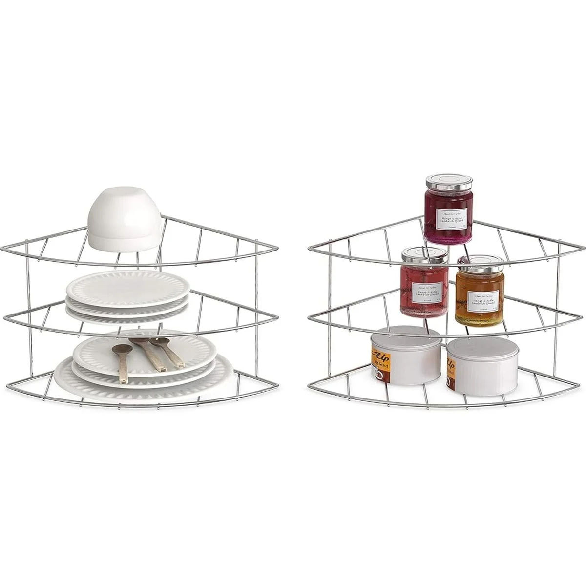 DecoBros Organizador de estantes de esquina de 3 niveles_4