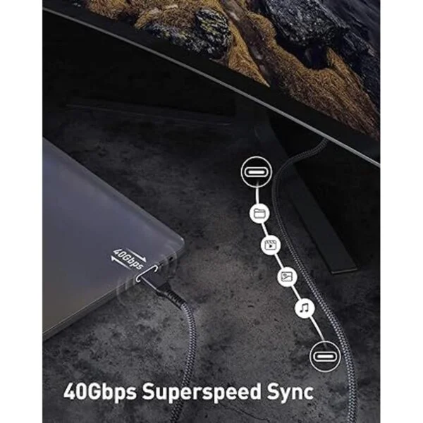 6.6 pies Cable USB 4 compatible con Thunderbolt cable_4
