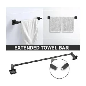 DEGULAS Juego de accesorios de baño de 4 piezas juego de_4