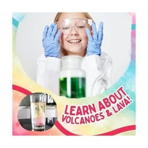 Playz Kit de volcán explosivo arcoíris para niños con más_4