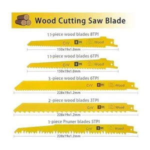 LEILUO Juego de 36 hojas de sierra de podar para sierra_2