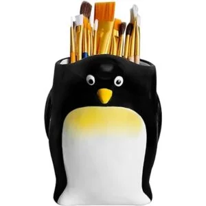 Sixdrop Soporte para utensilios de pingino bonito_5