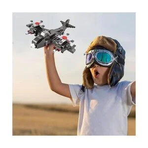 Juegos de construcción de avión de combate 3 en 1 kit de_6