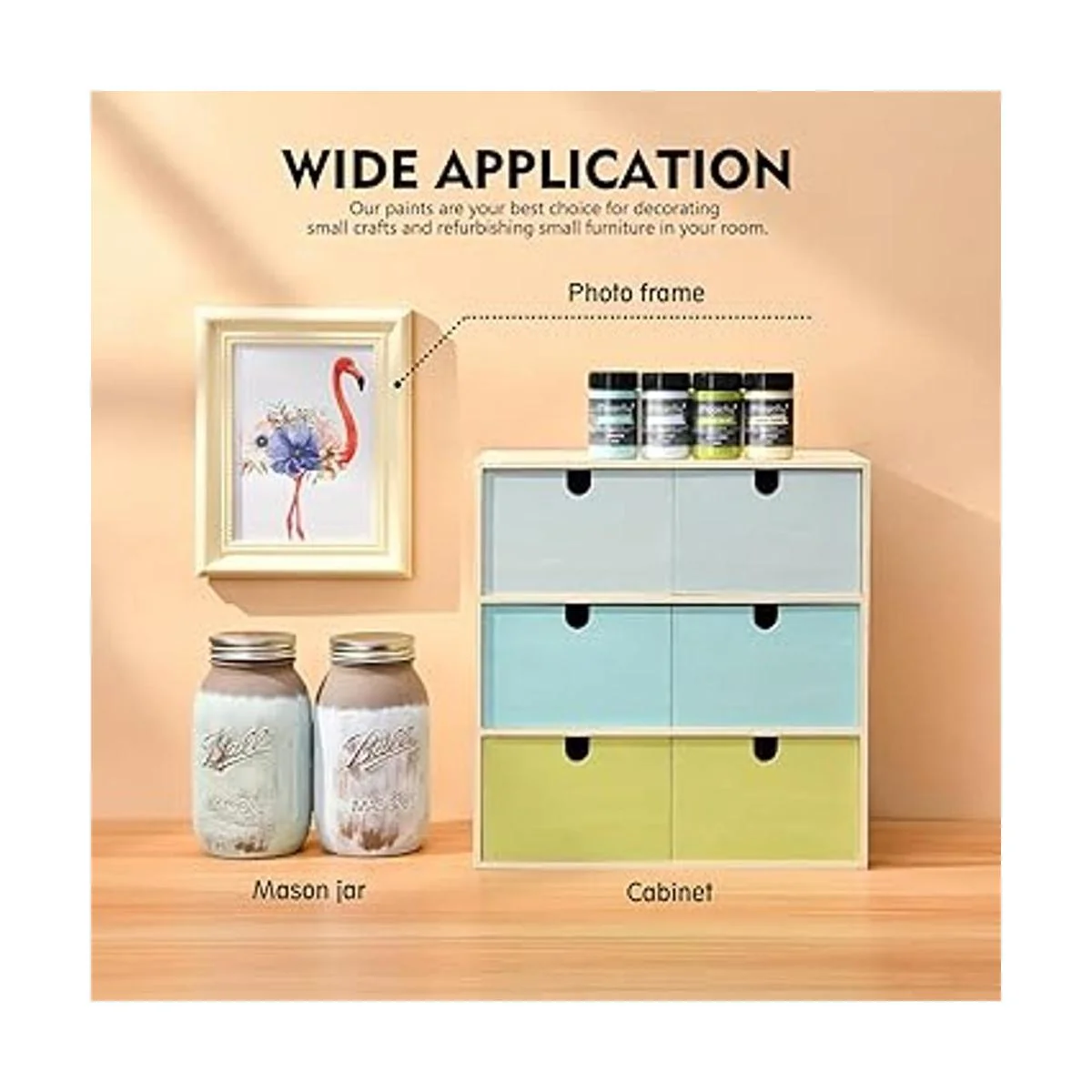 Magicfly Juego de 15 piezas de pintura para muebles de_5