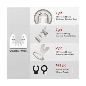 EZARC Juego de cuchillas oscilantes de diamante cuchillas_2