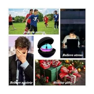 Juguetes de escritorio cinéticos bola giratoria de_6