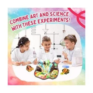 Playz Kit de volcán explosivo arcoíris para niños con más_2