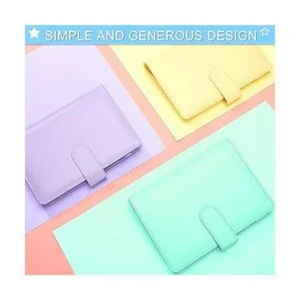 6 carpetas de piel sintética A6 recargables 6 anillos_7