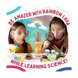Playz Kit de volcán explosivo arcoíris para niños con más_5