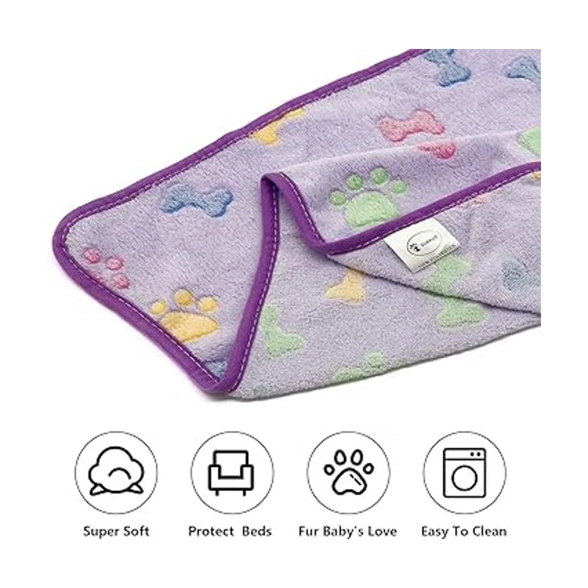 1 paquete de 3 mantas para cachorros súper suaves y_4