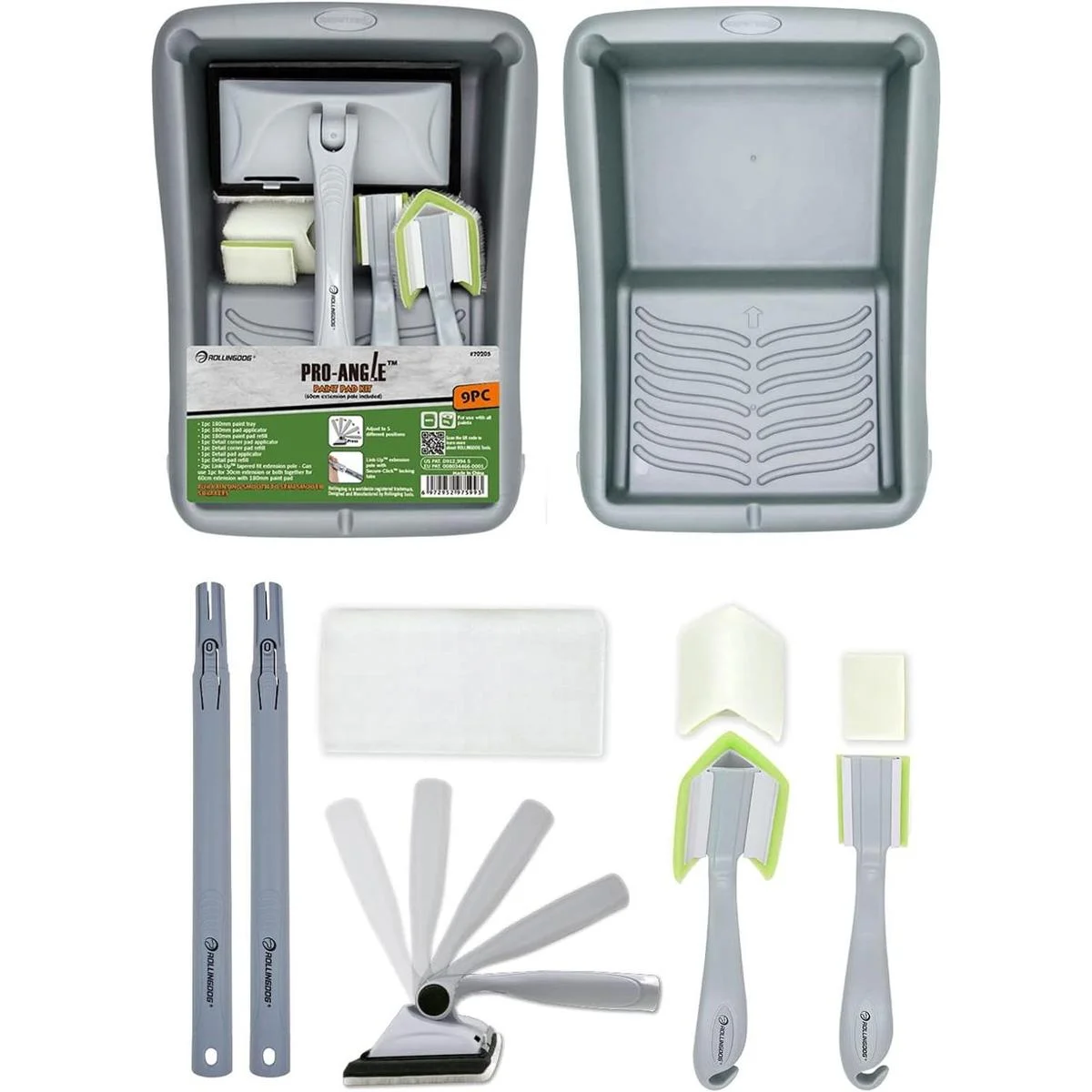 ROLLINGDOG Juego de 9 almohadillas de pintura ajustables_1