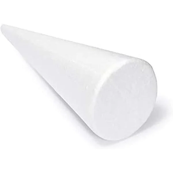 Conos de espuma blanca para manualidades 5 tamaños_5