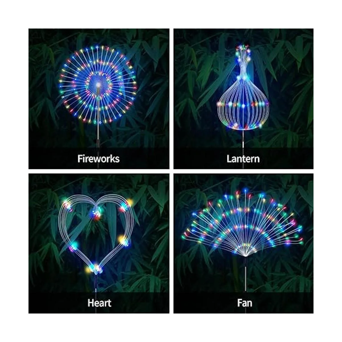 Luces solares para jardín al aire libre paquete de 4 120_2