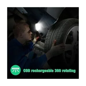 4 piezas de luz LED de trabajo recargable COB con base_5