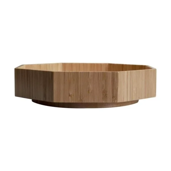 MobileVision Bamboo 360 Bandeja giratoria de baño para_6
