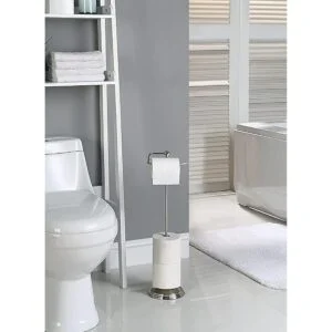 SunnyPoint Soporte de rollo de papel higiénico de pie para_4