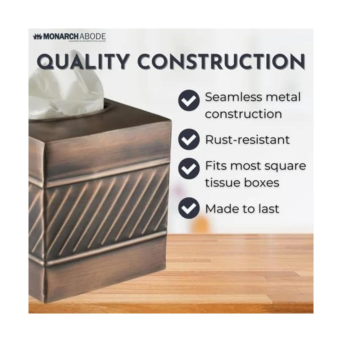 Monarch Abode Cubierta de caja de pañuelos hecha a mano_4