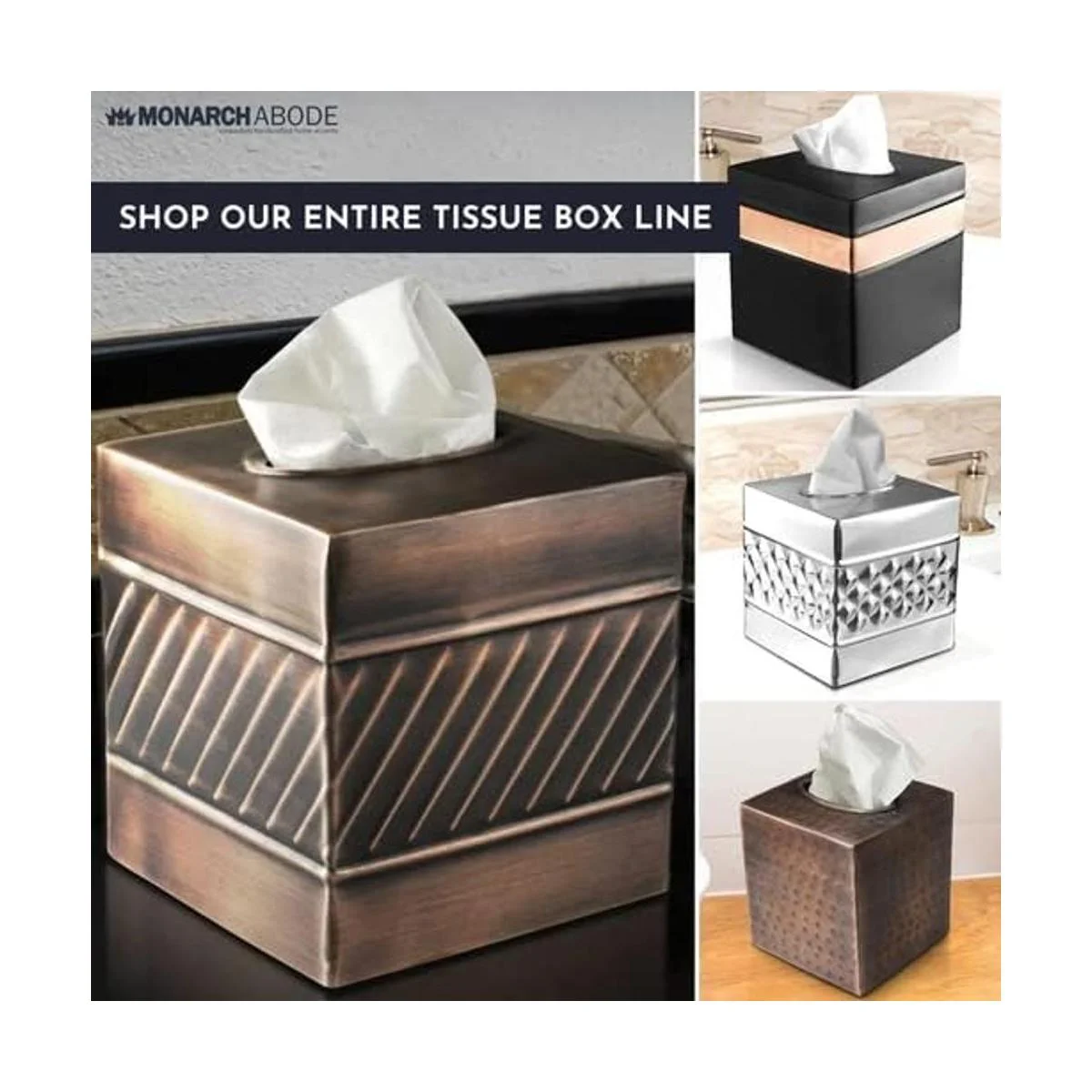 Monarch Abode Cubierta de caja de pañuelos hecha a mano_6