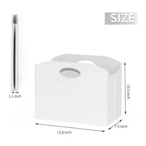 EZDeco Soporte para revistas revistero de piel sintética_2