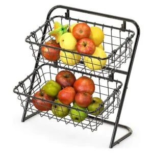 SimpleHouseware Soporte rígido para cesta de alambre de 2_1