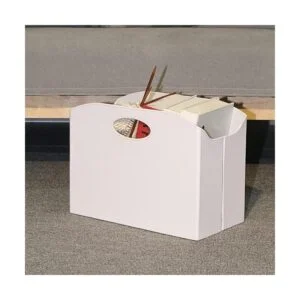 EZDeco Soporte para revistas revistero de piel sintética_6