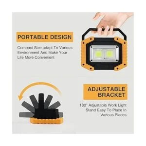 Tekstap Luz de trabajo LED recargable 30 W y 2000_3