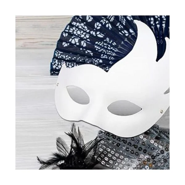 Paquete de 40 máscaras de papel de Mardi Gras máscara de_5
