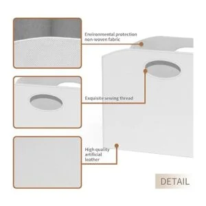 EZDeco Soporte para revistas revistero de piel sintética_3