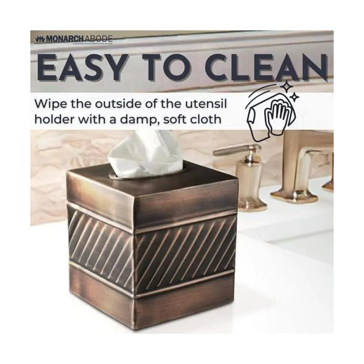 Monarch Abode Cubierta de caja de pañuelos hecha a mano_5