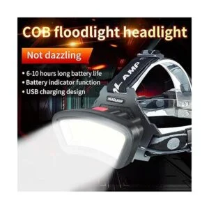 DARKBEAM Faro de casco duro COB LED reflector con luz roja_2