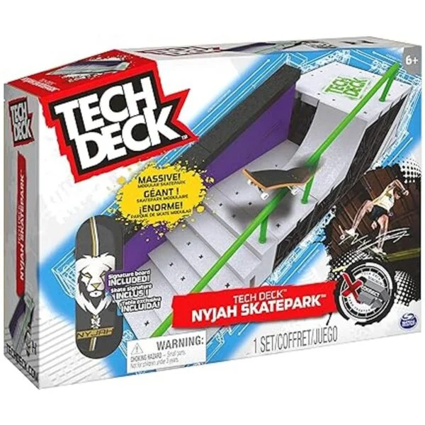 TECH DECK Nyjah Skatepark XConnect Park Creator juego de_5